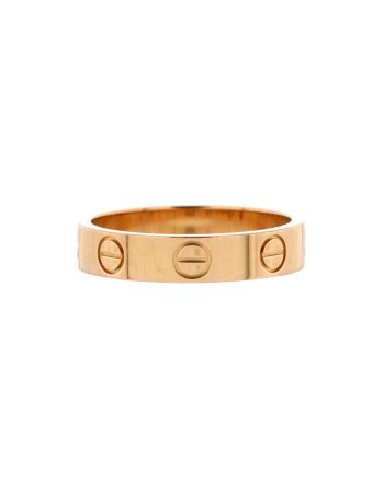 Love Wedding Band Ring 18K Rose Gold