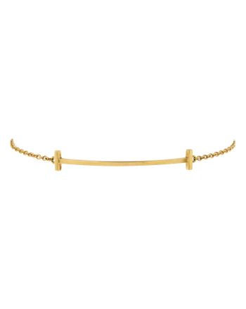 T Smile Chain Bracelet 18K Yellow Gold Medium