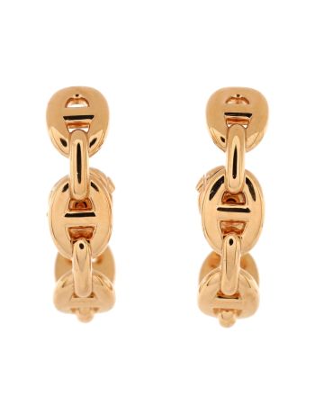 Chaine d'Ancre Enchainee Stud Earrings 18K Rose Gold