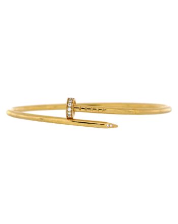 Juste un Clou Bracelet 18K Yellow Gold with Diamonds Small