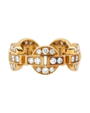 Himalia Ring 18K Yellow Gold with Full Pave Diamonds