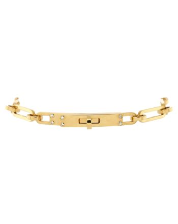 Kelly Chaine Bracelet 18K Yellow Gold with Diamonds Small