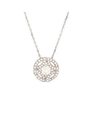 Galanterie Pendant Necklace 18K White Gold with RBC Diamond G/VS1 0.33CT