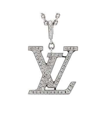 LV Idylle Blossom Pendant Necklace 18K White Gold and Diamonds