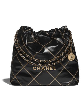 Chanel 22 Handbag AS3261 Black